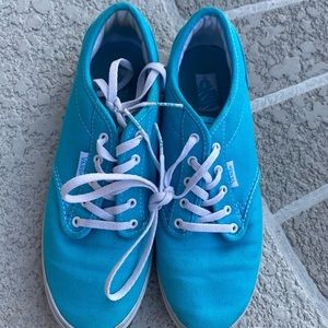 Teal Vans Off the Wall Shoes